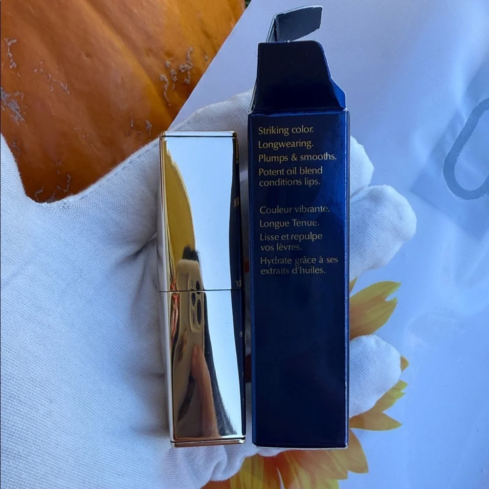 Estee Lauder Pure Color Lipstick - Matte 333 Persuasive Gold Case